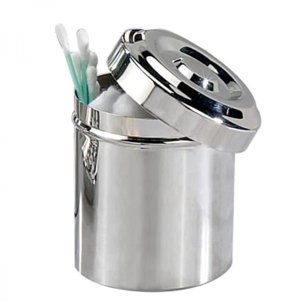 Nu Steel Tatara Group TG1H Gloss Collection Cotton Swab-Cotton Container - Mirror Finish -pack of 3 TG1H - main